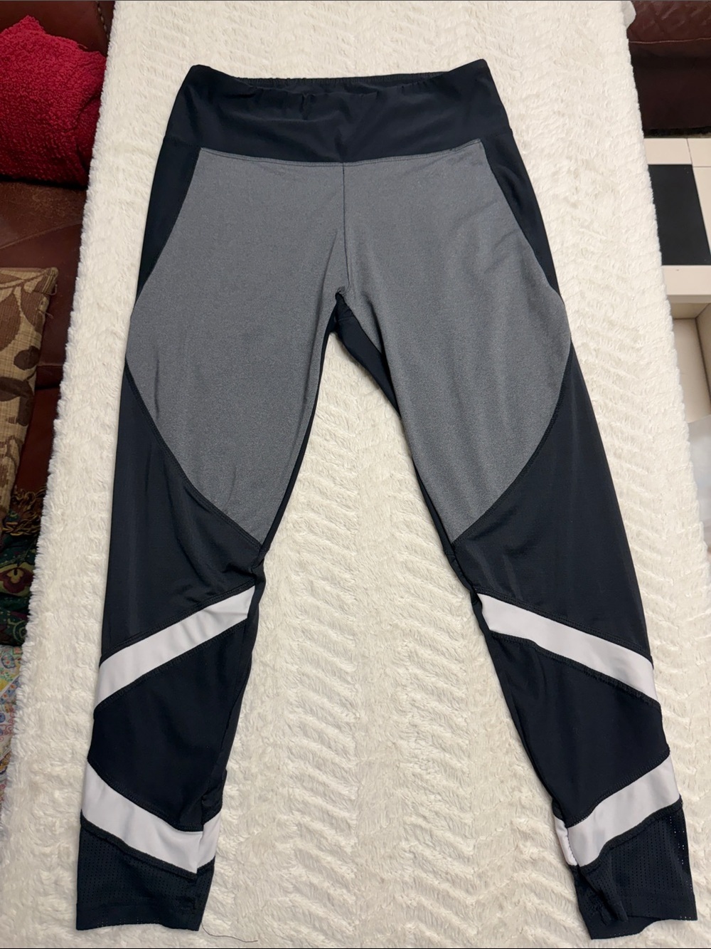 BALLY TOTAL FITNESS Yoga long Pants Gray/ Black XL